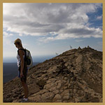 Auf dem Gipfel der Caldera Blanca At the sumit